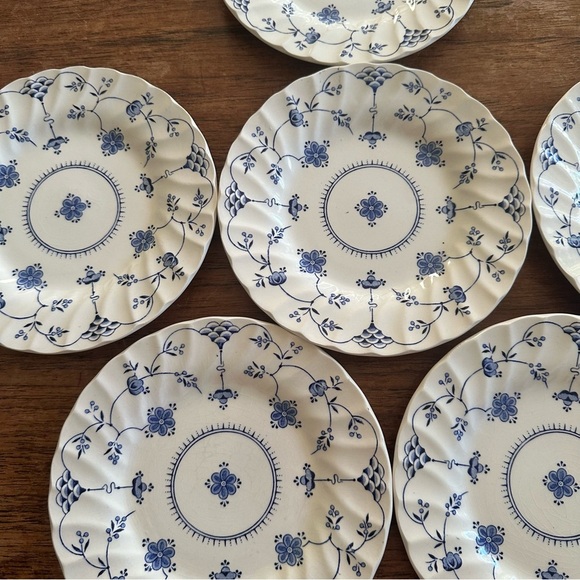 Myott Finlandia Small Desert Plates Set of 6 England - Picture 1 of 10